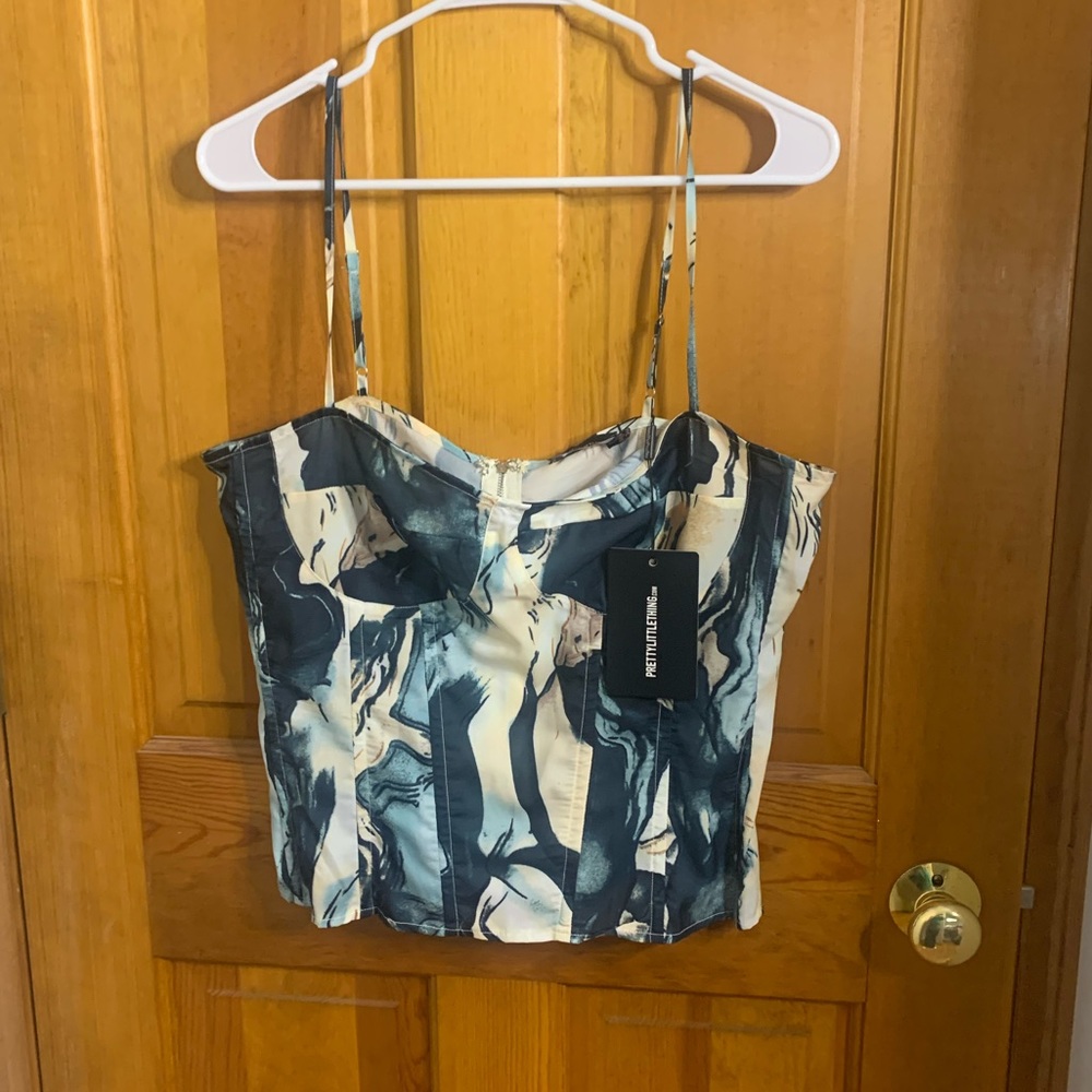 Corset multicolored top